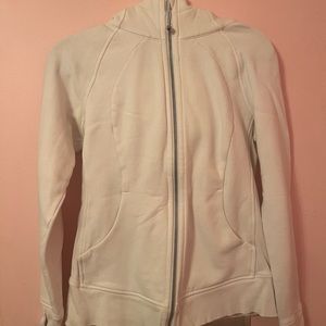 White Lululemon Scuba Zip-up